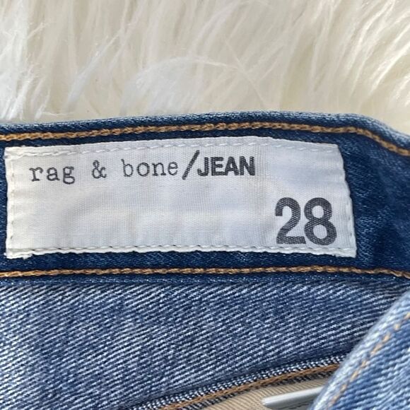 Rag & Bone High Rise Cuffed Denim Shorts Devon Wash Sz 28 - Picture 4 of 7